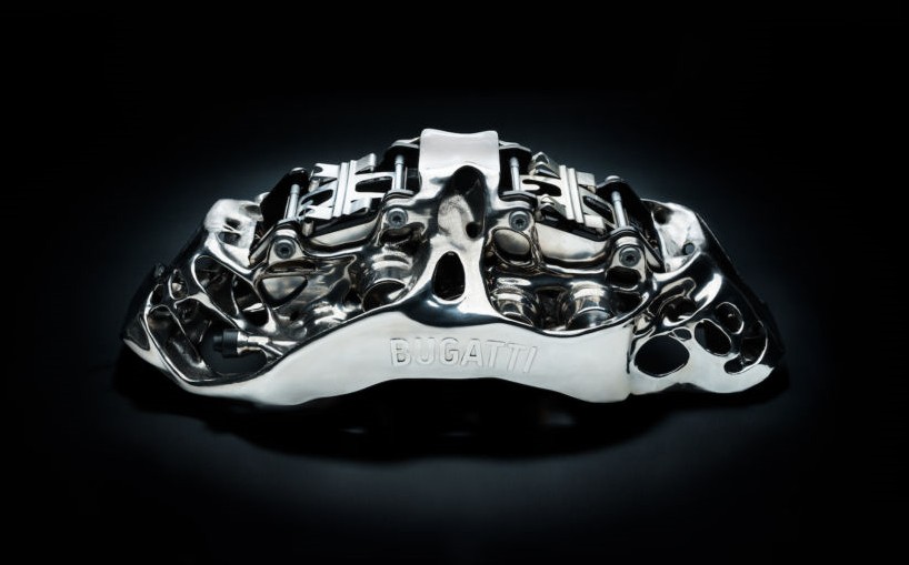 Bugatti Develops 3D Printed Titanium Brake Caliper