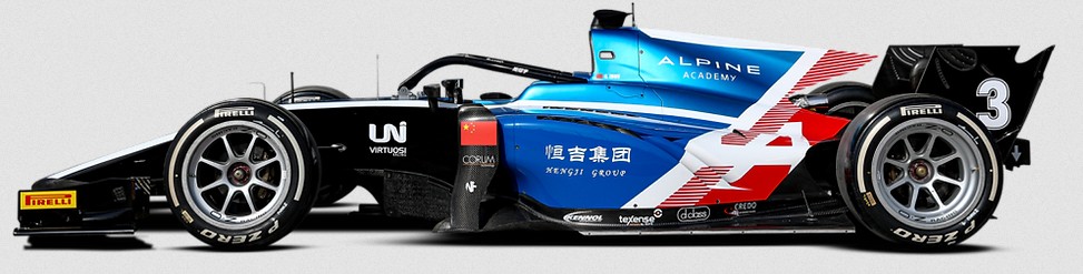 Virtuosi Racing 2022 F2 car.